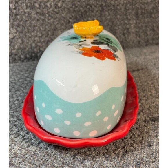 Pioneer Woman Flea Market Floral Butter Dish & Cookbook Food From My Frontier - Picture 8 of 10